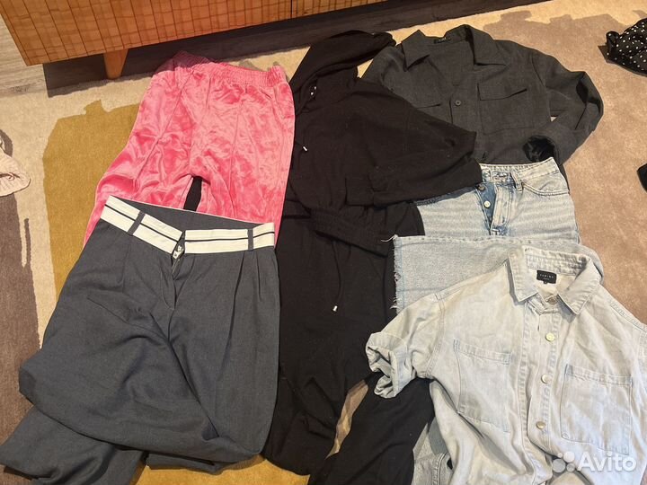 Много вещей пакетом размер одежды xs-s