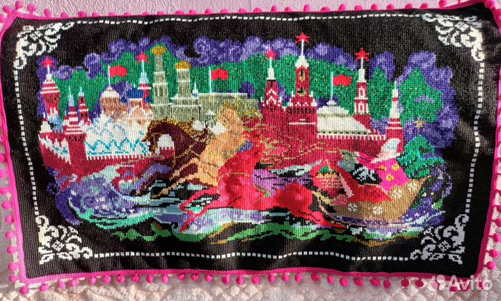 Вышивка крестиком, коврик, накомодник, винтаж