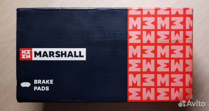 Торм. колодки дисковые передн. marshall