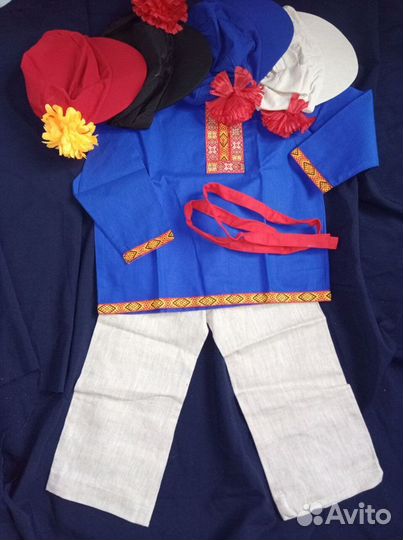 Косоворотка синяя на рост 98 см