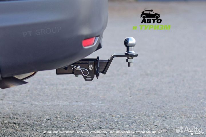 Фаркоп Nissan Qashqai с 2014 - съемный квадрат