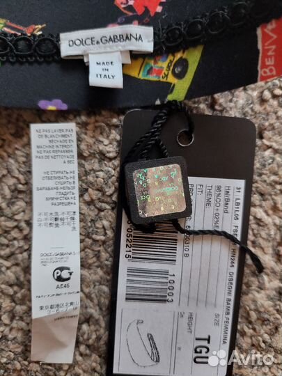 Ободок для волос dolce gabbana