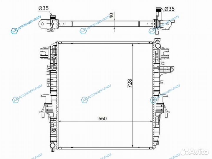 NS0014-1 Радиатор nissan patrolinfiniti QX56 10