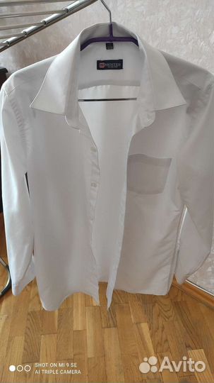 Рубашка школьная белая