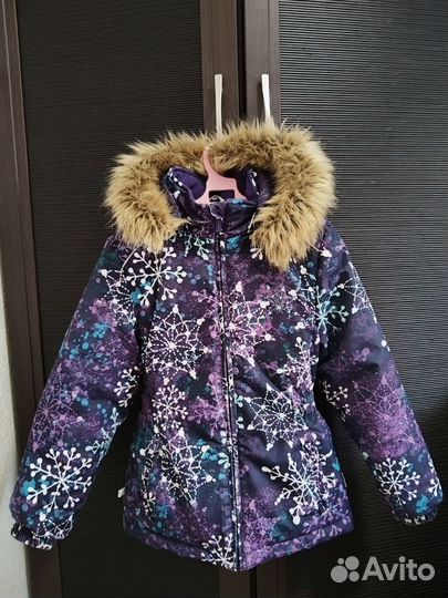 Зимняя куртка на девочку 128 Huppa