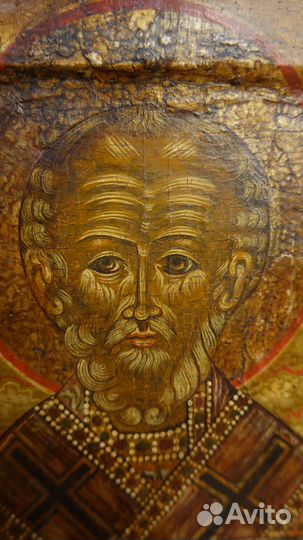 Икона Святой Николай Чудотворец ковчег 19 век