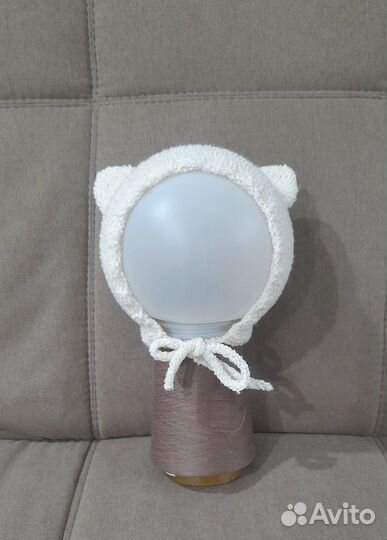 Чепчик шапка с ушками медведя