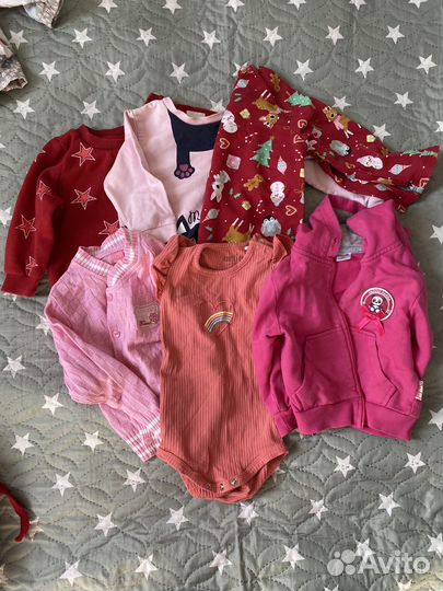 Одежда на девочку 74-80 пакетом