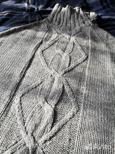 Пончо вязаное