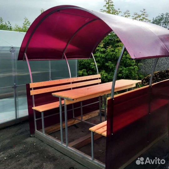 Беседка из поликарбоната