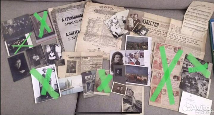 Архив старинные фотографии открытки ноты 1887-1950