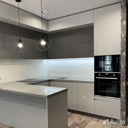 Современная кухня на заказ мдф фасады