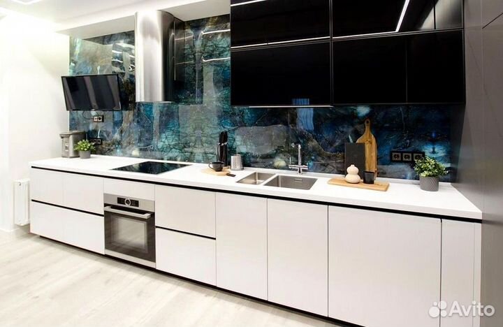 Угловая кухня с мдф фасадами в