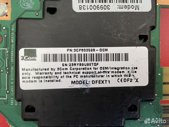 Модем PCI передачи данных, факсов US Robotics 0766