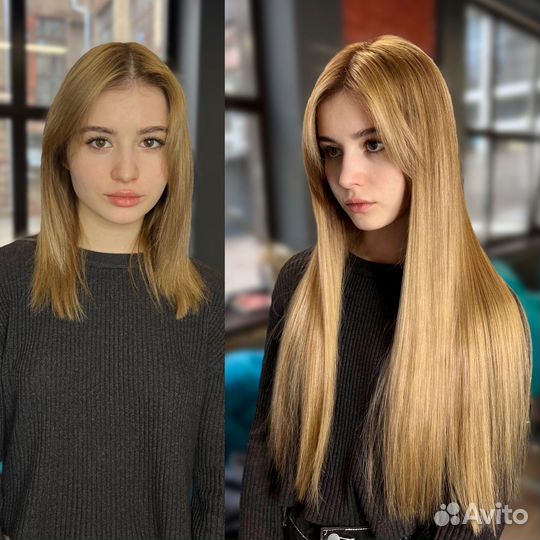 Наращивание натуральных волос