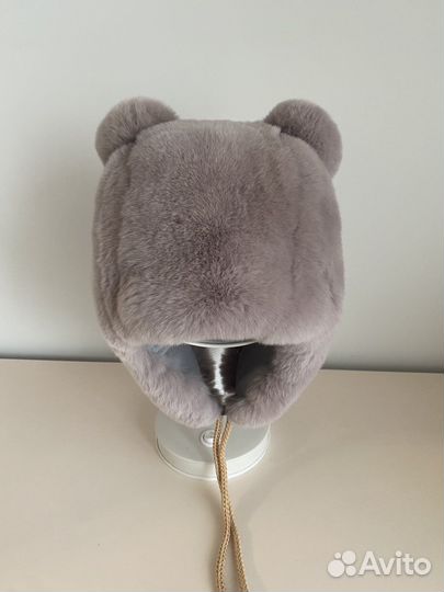 Шапка из кролика детская