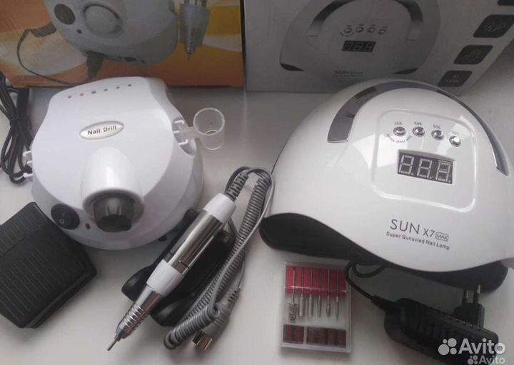 Маникюрный аппарат, лампа San (набор новый)