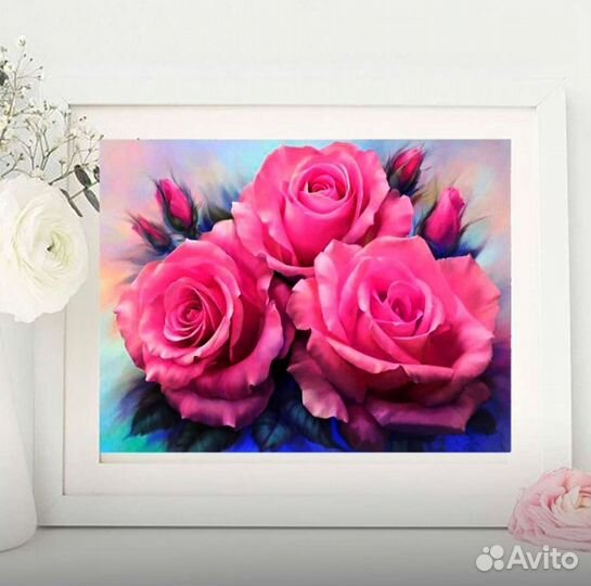 Алмазная мозаика набор розы