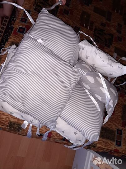 Бортики в детскую кроватку бу