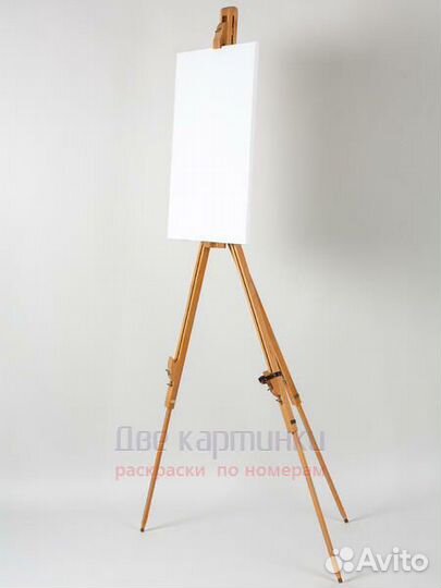 Коробка 12 шт.: Мольберт Две картинки тренога, дер
