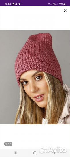 Комплект шапка и снуд женский новый