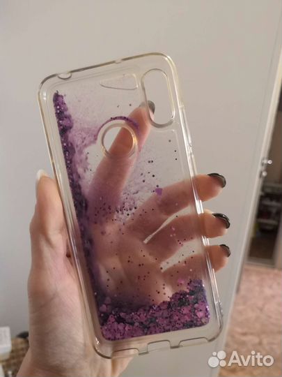 Чехол на хонор 8А с блёстками