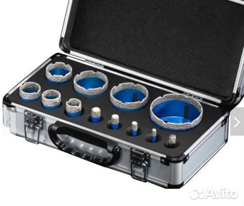 Набор алмазных коронок. Коронки для плитки, керам