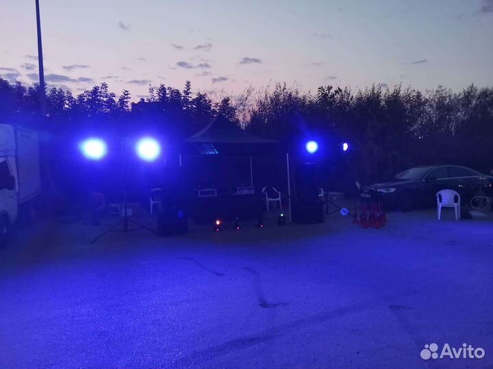 Звук, свет, проектор, экран, телевизор