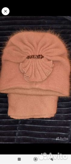 Комплект шапка и шарф женский