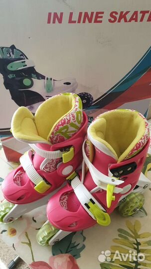 Роликовые коньки детские раздвижные