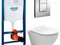 Система инсталляции для унитаза grohe rapid sl 0 82 м для монтажа перед стеной 38526000