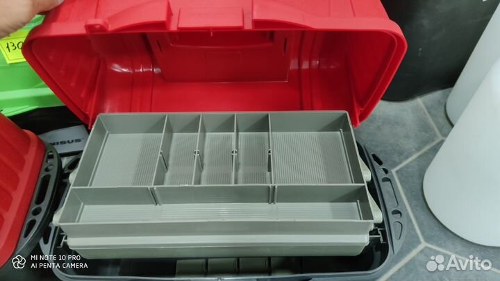 Ящик рыболова 2-х полочный для снастей тип2