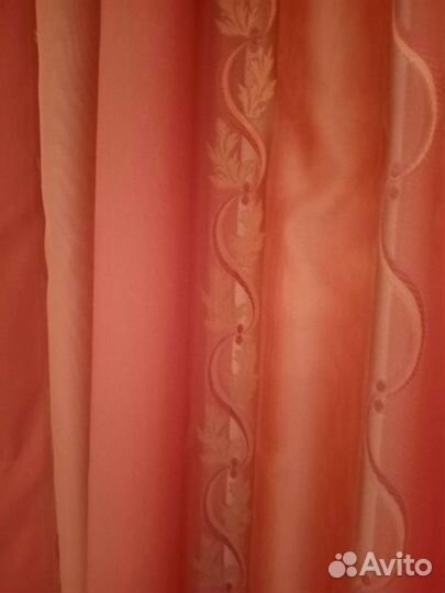 Шторы 2шт (Новые) +Тюль (б/у) см.объявление