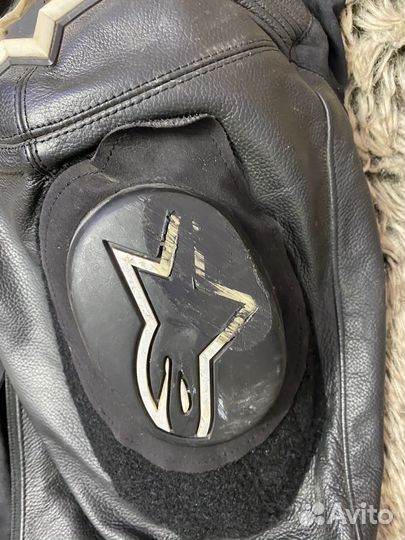 Мото штаны кожаные