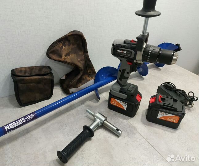 Ледоруб Nanwei 150Nm 2 Акб 6Ah + Шнек Тонар 110мм