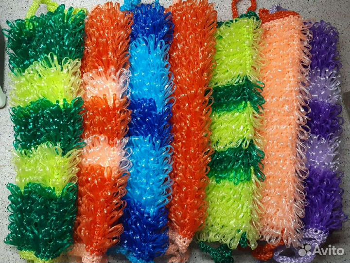 Мочалки ручной вязки