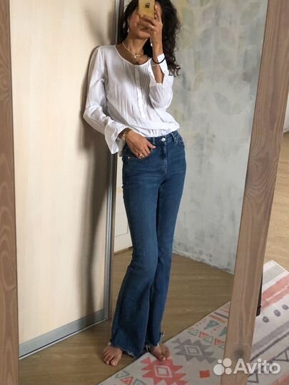 Джинсы клеш mango 36