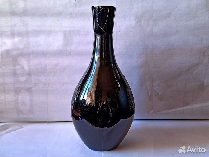 Керамический кувшин ваза с ручкой СССР, с дефектом