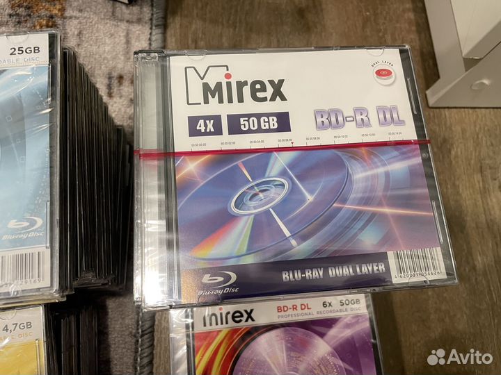 Диски Mirex CD DVD BD новые