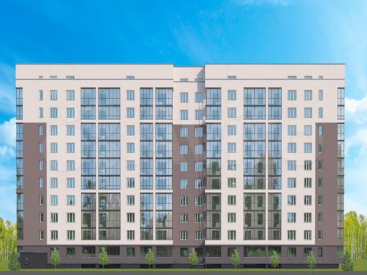 2-к. квартира, 49,4 м², 1/10 эт.