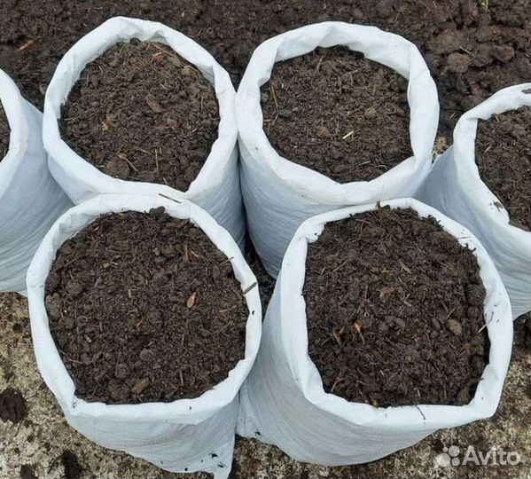 Перегной в мешках