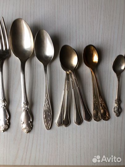 Мельхиоровые столовые приборы СССР