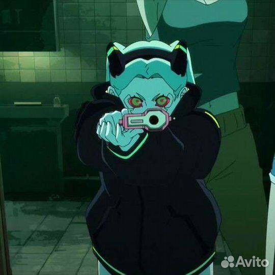 Косплей на Ребекку из аниме Киберпанк