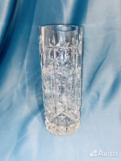 Ваза для цветов хрустальная СССР 24 см