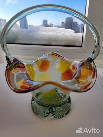 Вазы,конфетницы цветное стекло СССР