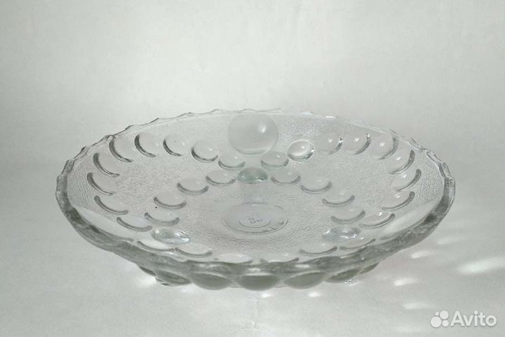 Ваза фруктовница стекло на ножках СССР