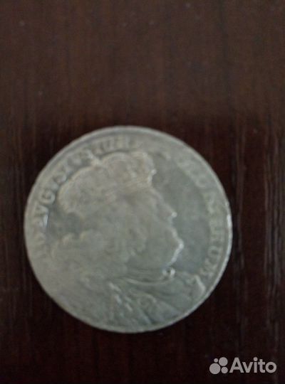 Монета старая польша 17 век