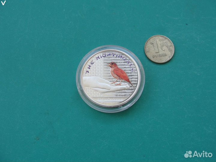 Фиджи 1 доллар 2010г., унция серебро