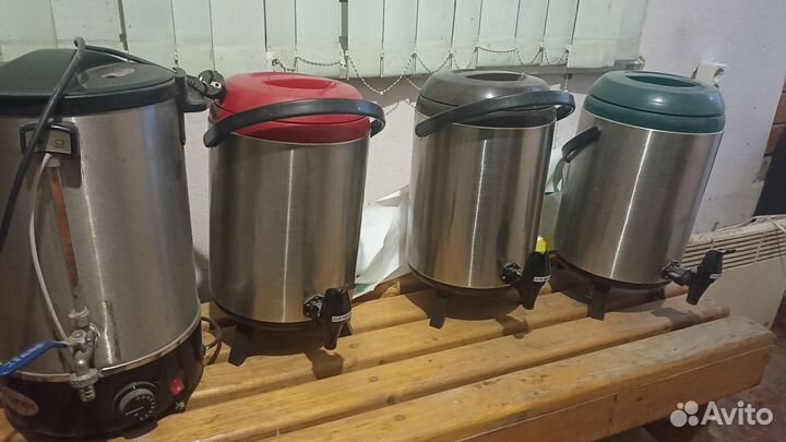 Электрический кипятильник 16 литров и термосы 10 л