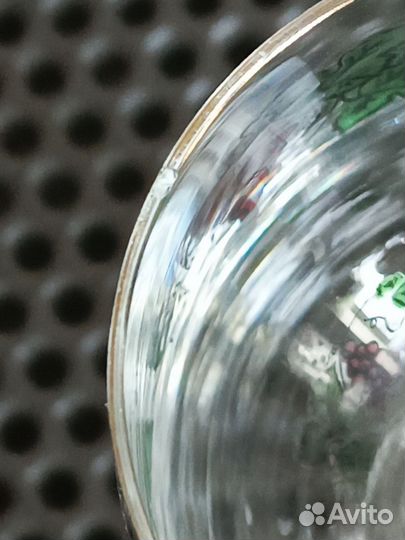 Фужер чешский цветной хрусталь